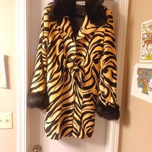 Annalese Zebra Print Coat